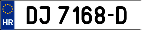 Trailer License Plate